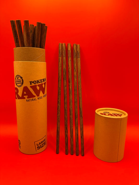 RAW Natural Wood Poker - Size Large