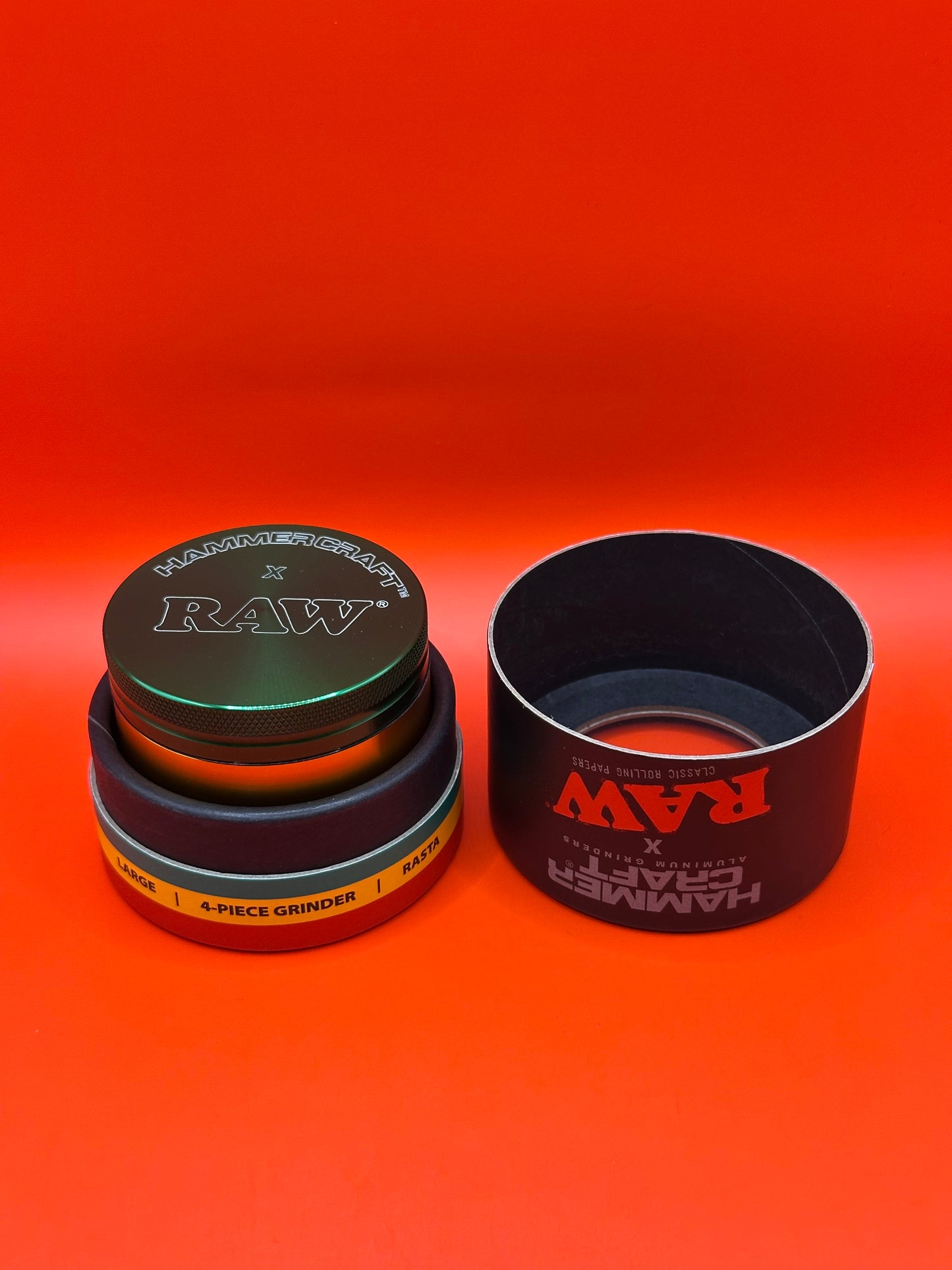 RAW x HAMMERCRAFT Rasta Aluminium Grinder
