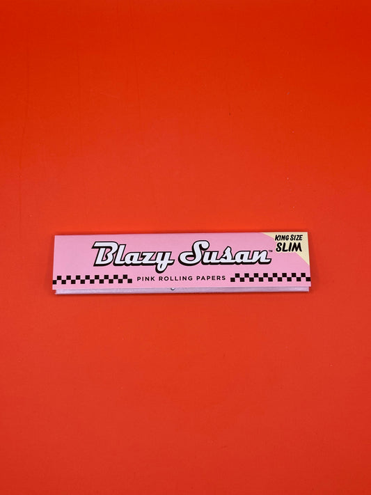 Blazy Susan Pink King Size Slim non-GMO Rolling Papers
