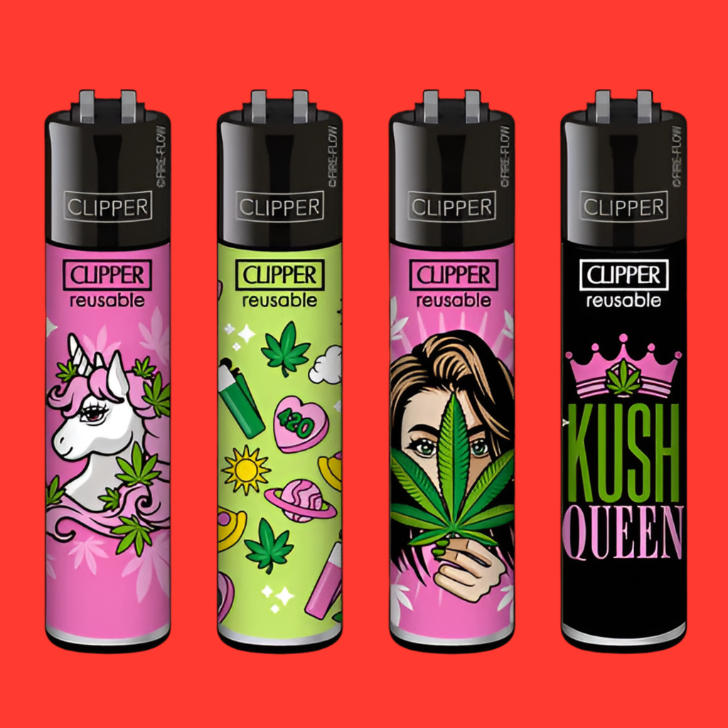 Clipper lighter, funny design, refillable, plastic