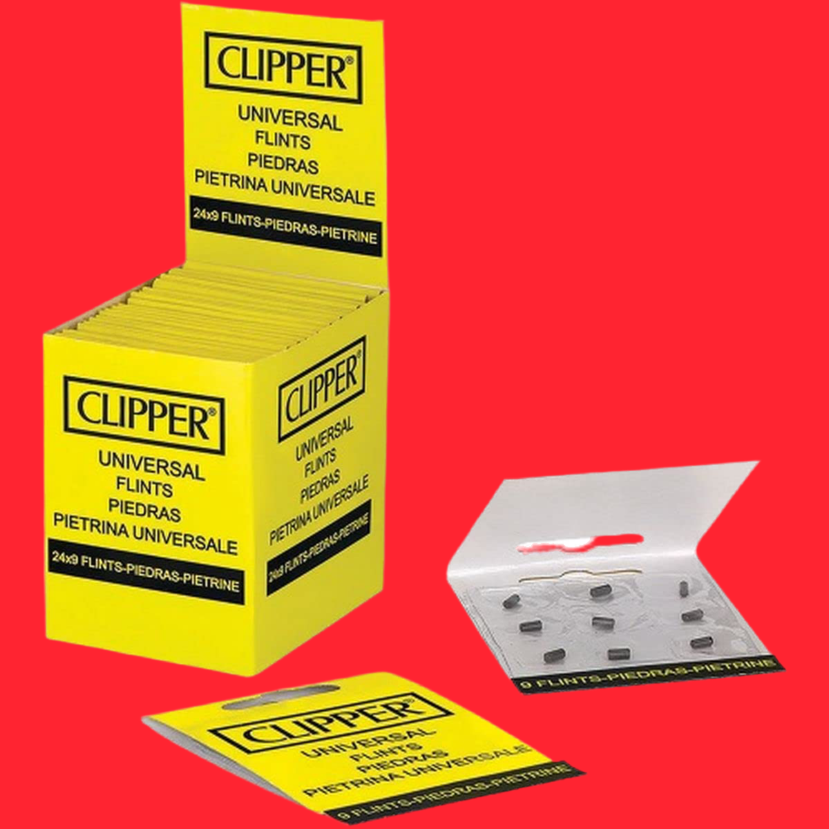 Universal pack, lighter flints