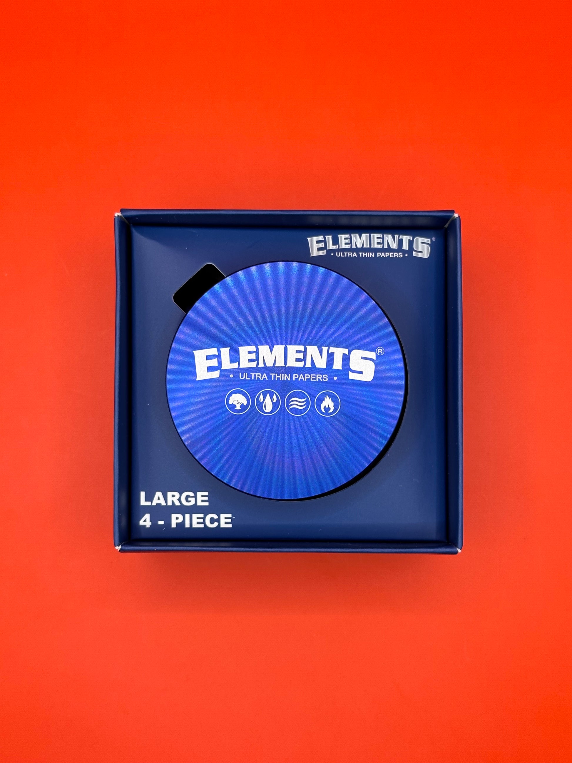 4 part large metal herb grinder by Elements