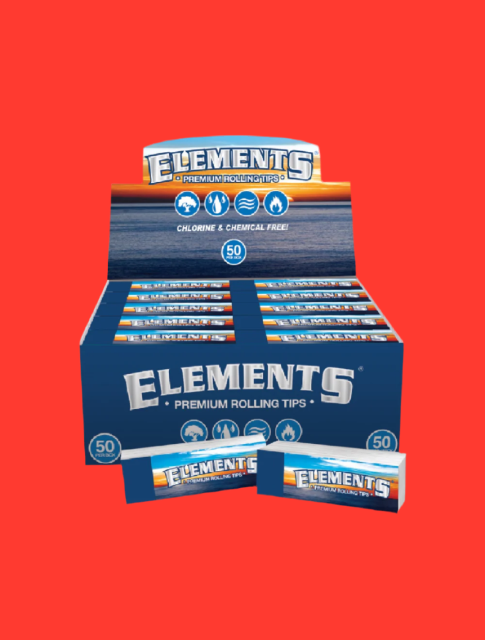 Elements tips non-perforated Chlorine and chemical free