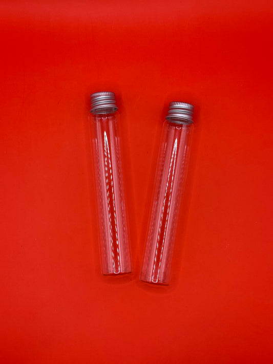 Screw cap, joint holder, glass, weed storage, size approx 18cm x 3cm