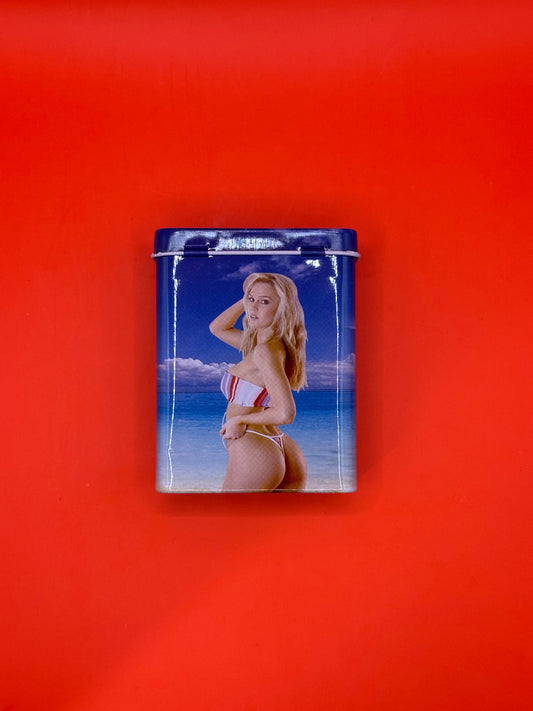 Weed storage, cigarette tin, joint holder, Size Approx 9 x 7 x 3cm