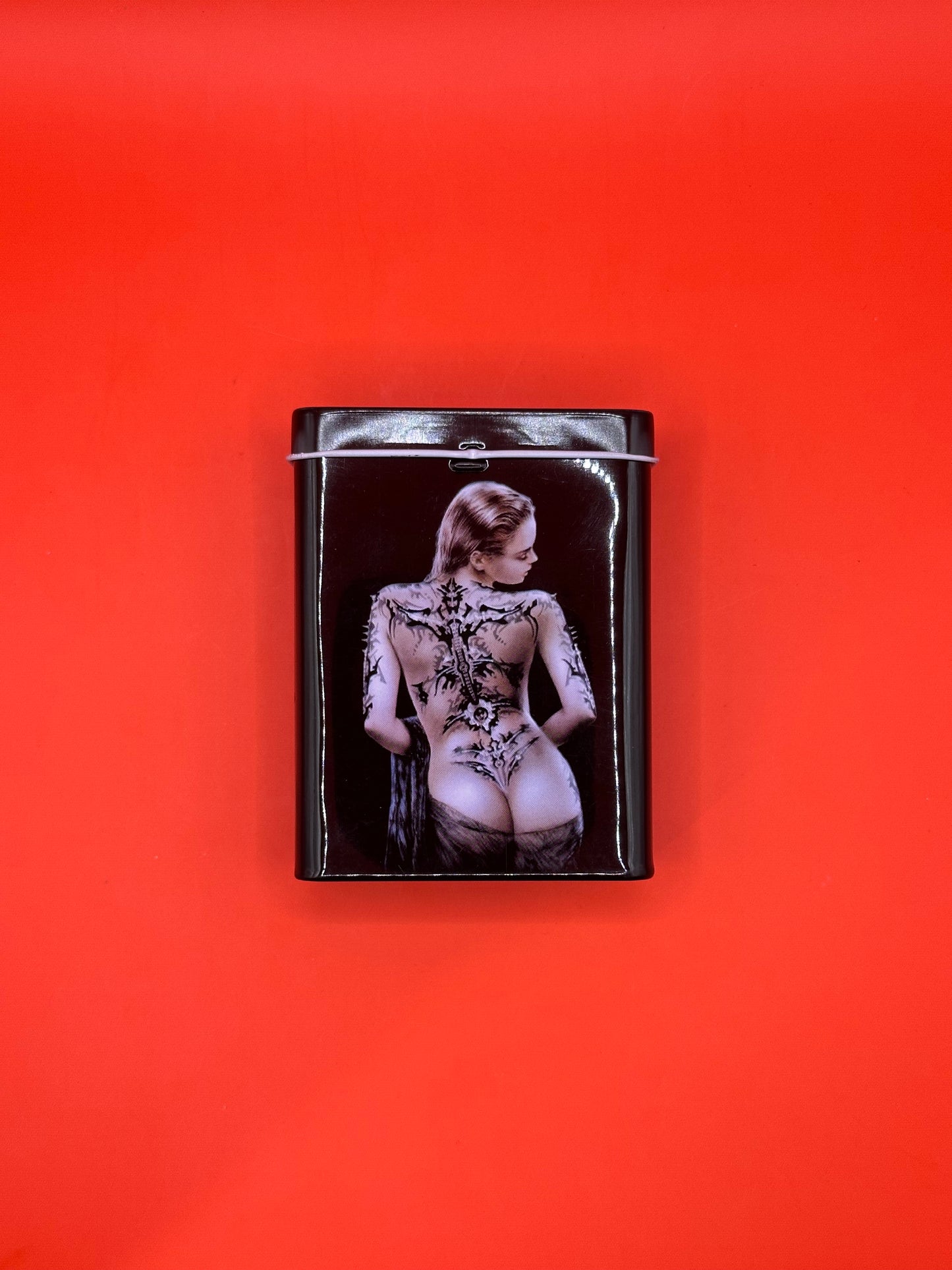 Weed storage, cigarette tin, joint holder, Size Approx 9 x 7 x 3cm