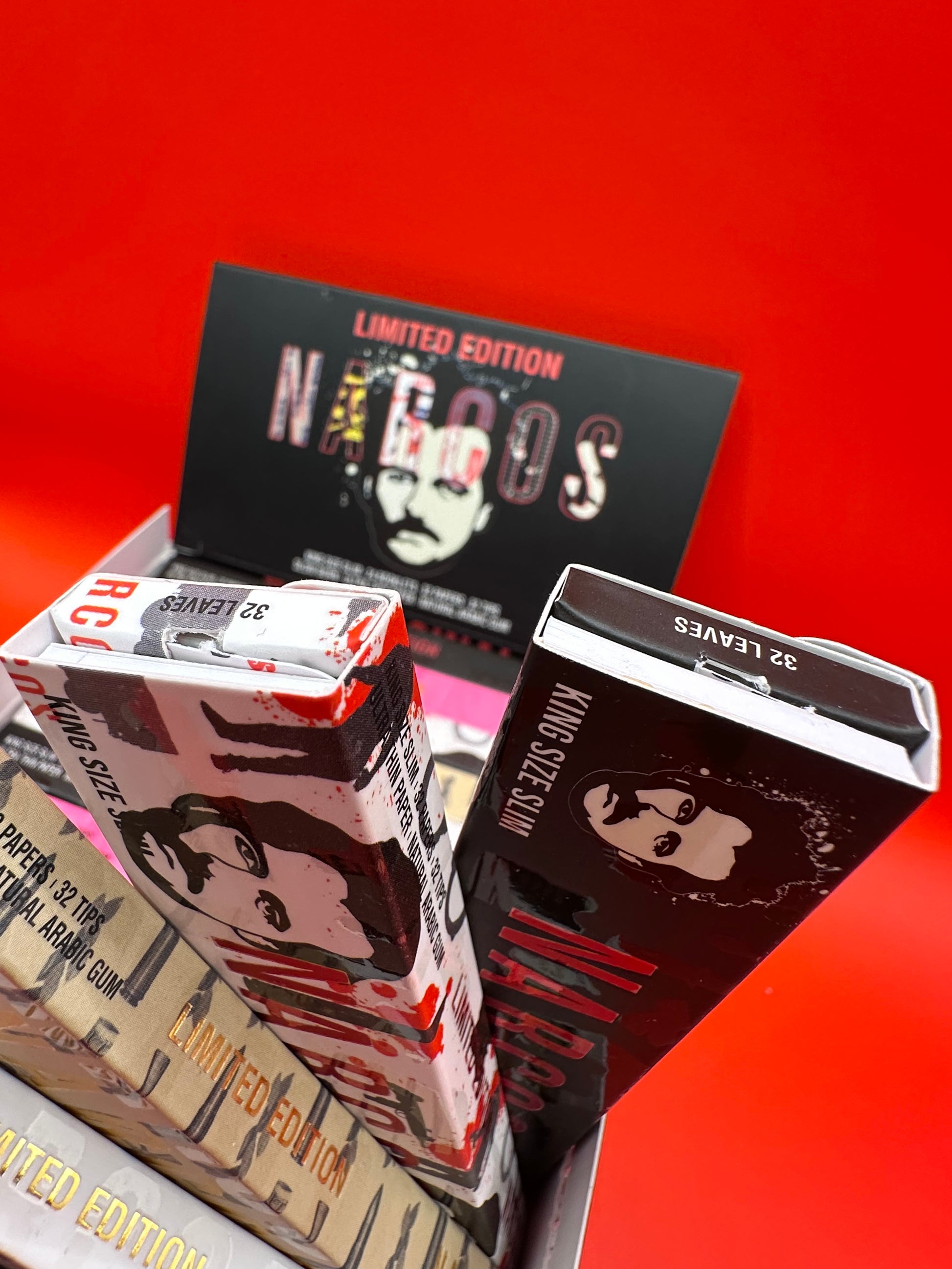 Narcos Pablo Escobar Limited Edition King Size Slim Ultra Thin Rolling Papers & Tips