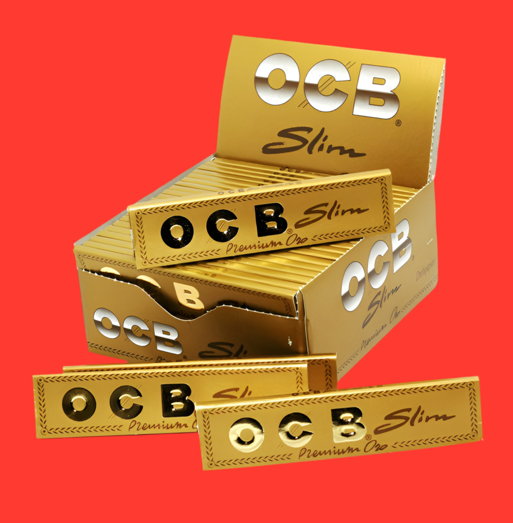 OCB Gold King Size Slim Arabic Natural Gum Premium Rolling Papers
