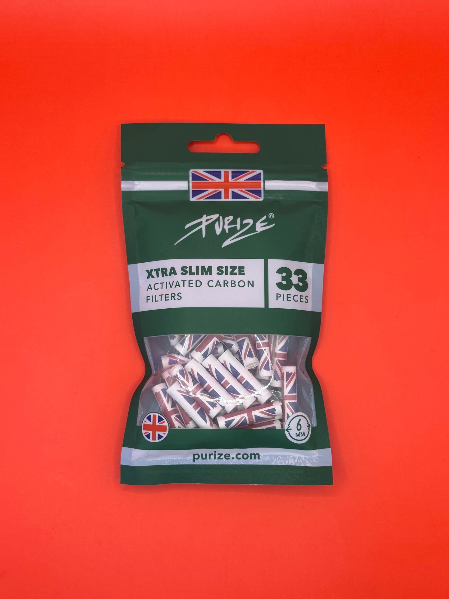 33 individually wrapped XTRA Slim filters (Ø 5.9 mm)