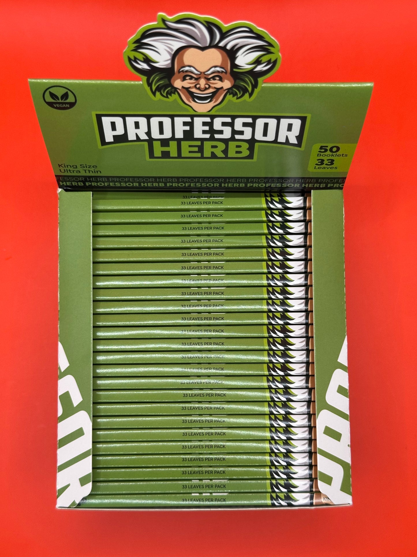 Ultra-thin, 100% Hemp, Rolling papers, Professor Herb