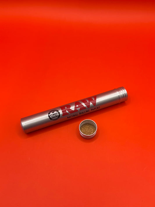 Aluminium, cork lined, Size 15 x 15 x 114 millimetres, Joint holder, RAW, weed storage