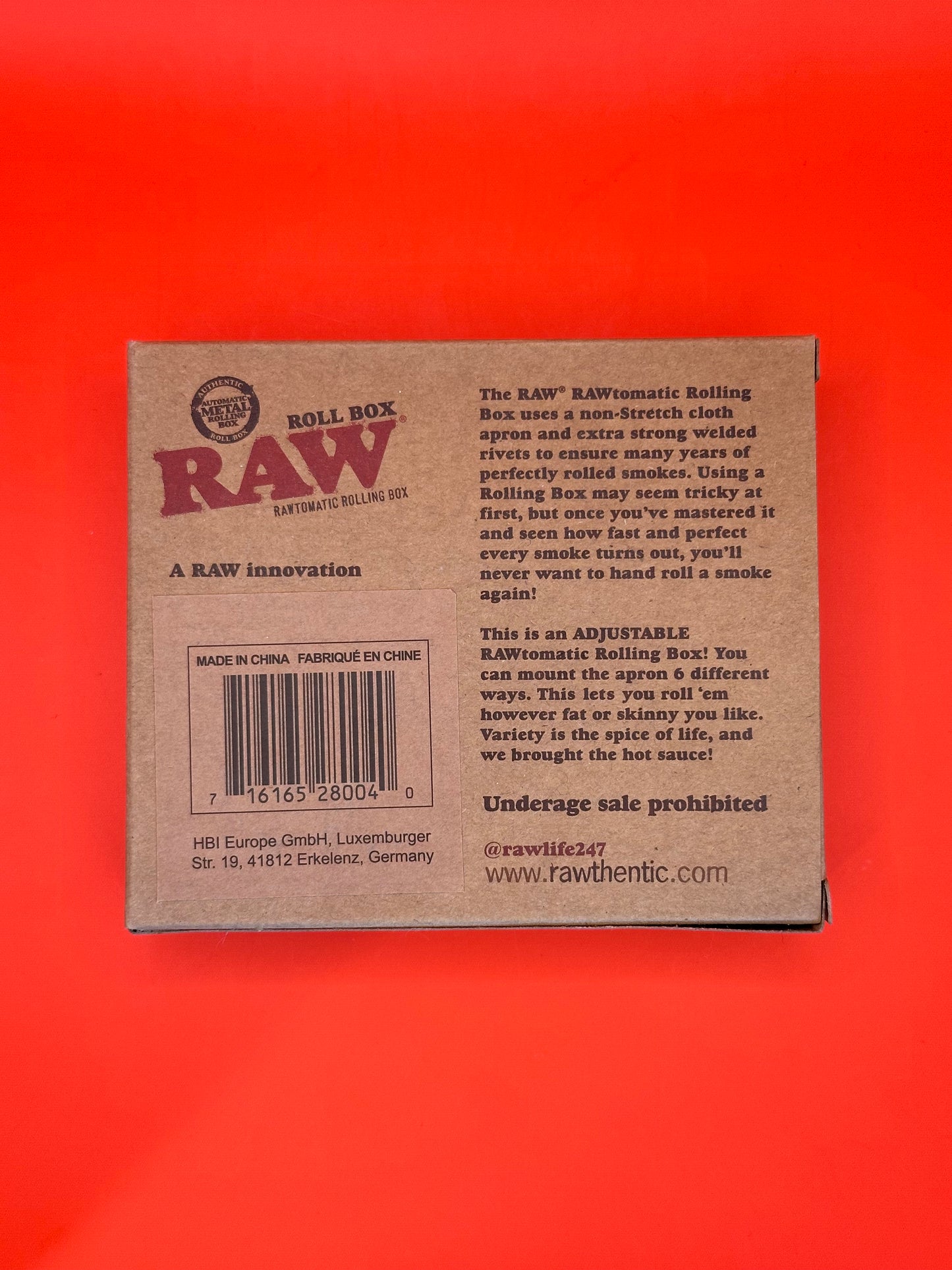 Rolling Aid, fits king size slim, metal