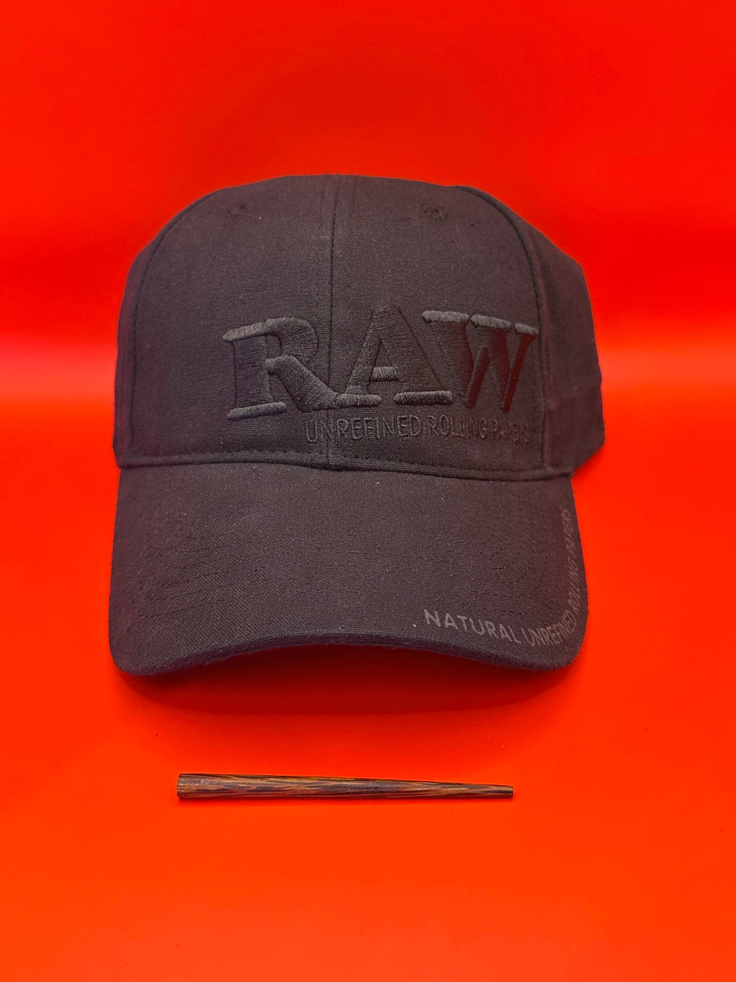 One size fits all, adjustable, Raw, black, baseball cap, baseball hat, stylish