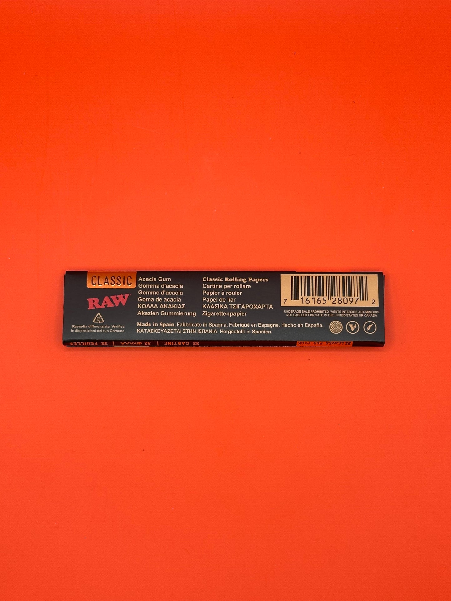 RAW Black Rolling Paper