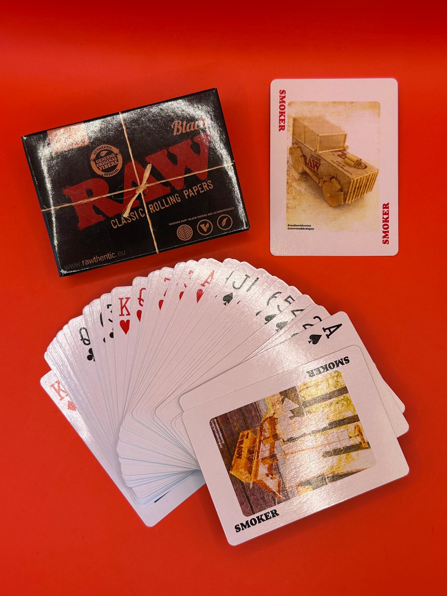 RAW Black Playing Cards, Collectible Item