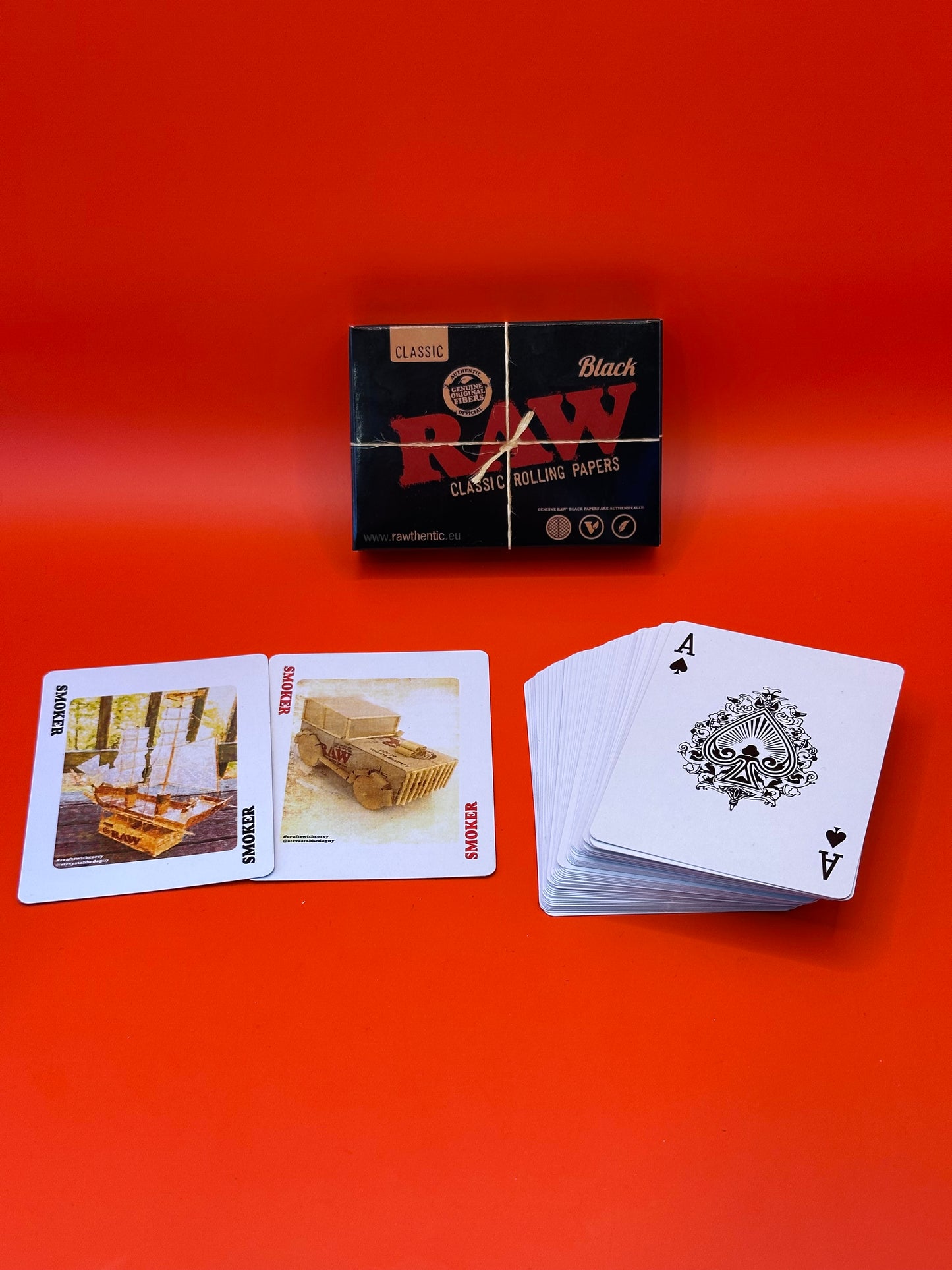 RAW Black Playing Cards, Collectible Item