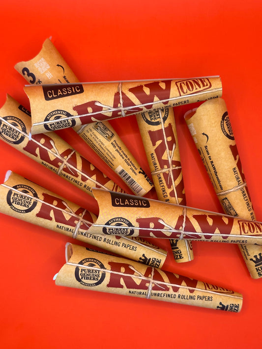 RAW Cones pack of 3 organic classic