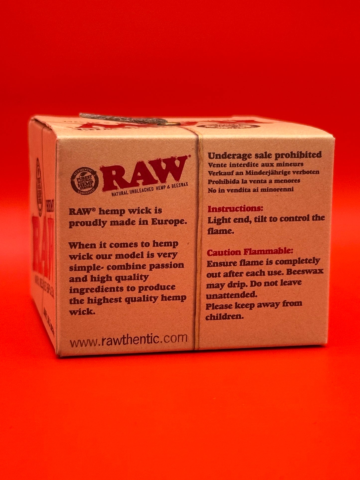 RAW Hemp Wick Ball - 30m/100ft