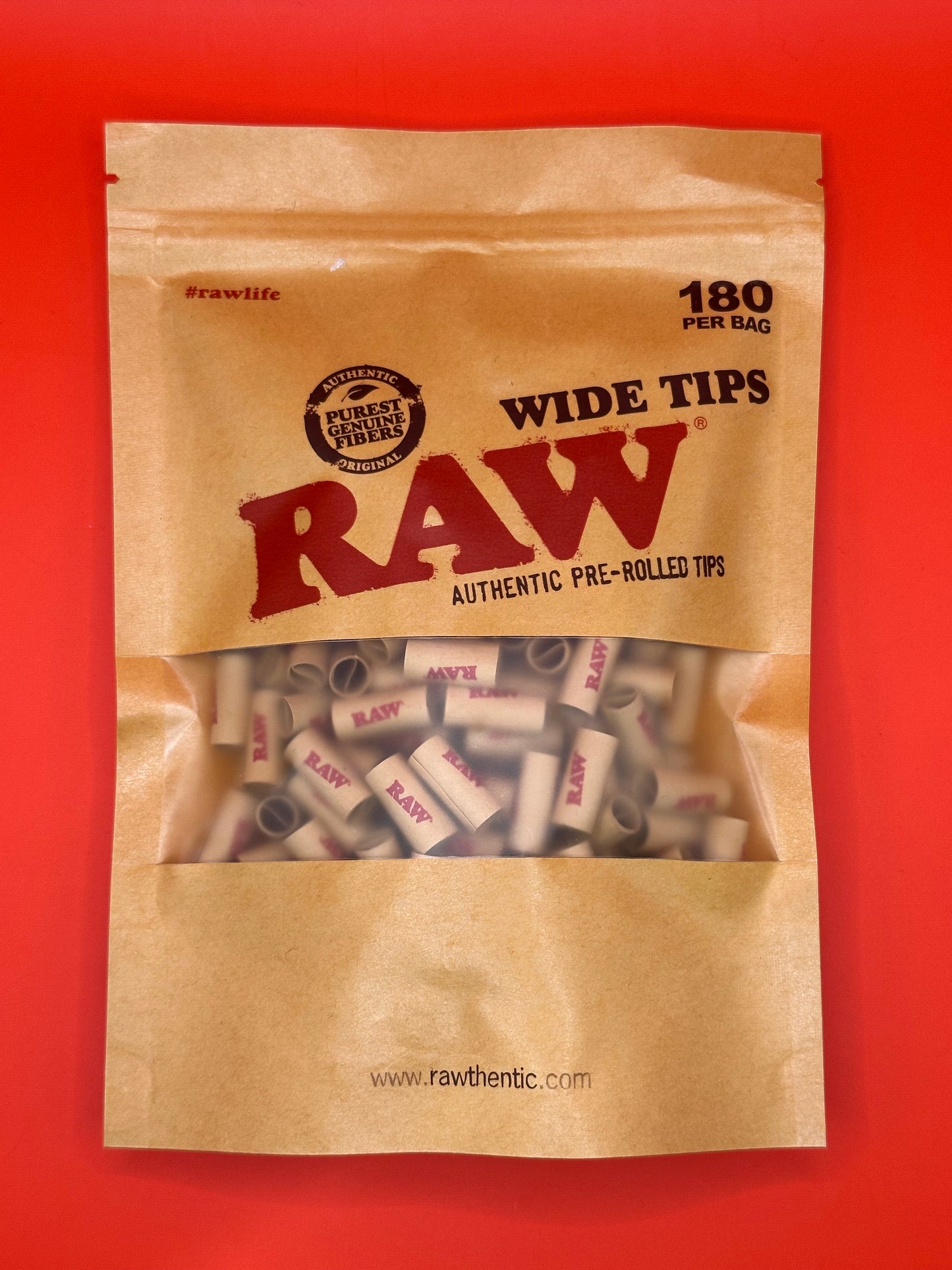 RAW Authentic Pre-Rolled Wide Tips