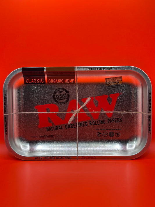 Shiny, metal, medium, smoking tray