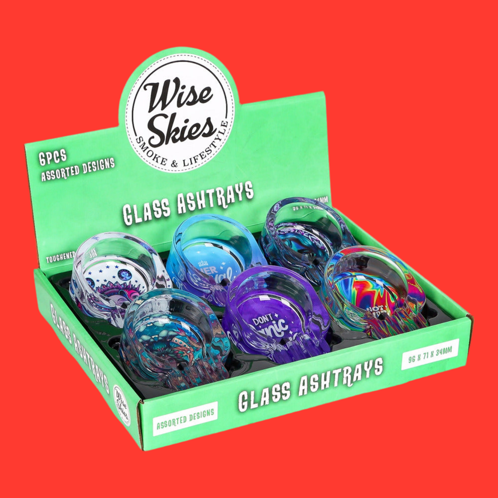 Smoking accessories, ashtrays, glass, cool design