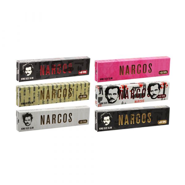 Narcos King Size Ultra Thin Rolling Papers & Tips