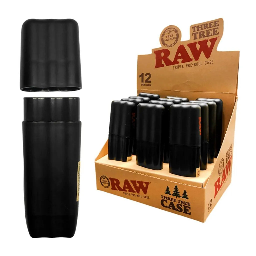 RAW Three Tree Triple Preroll Joint Holder Case