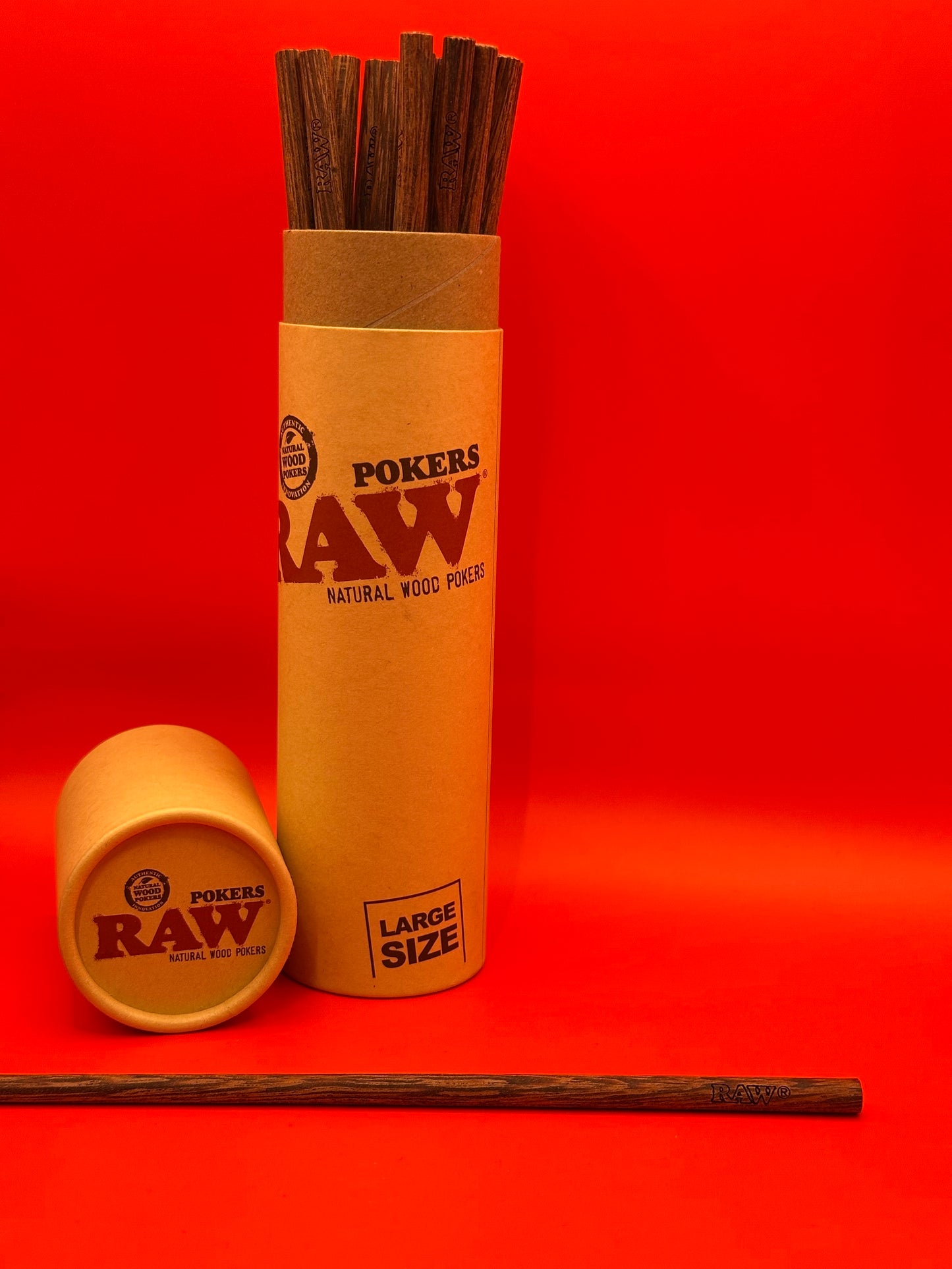 RAW Natural Wood Poker - Size Large