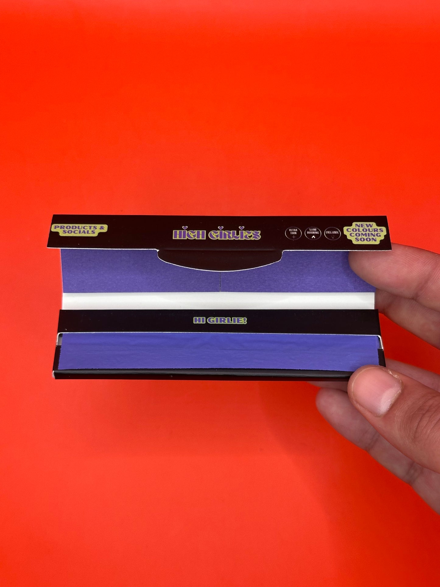 High Girlies King Size Slim Rolling Papers & Tips - Two Colours