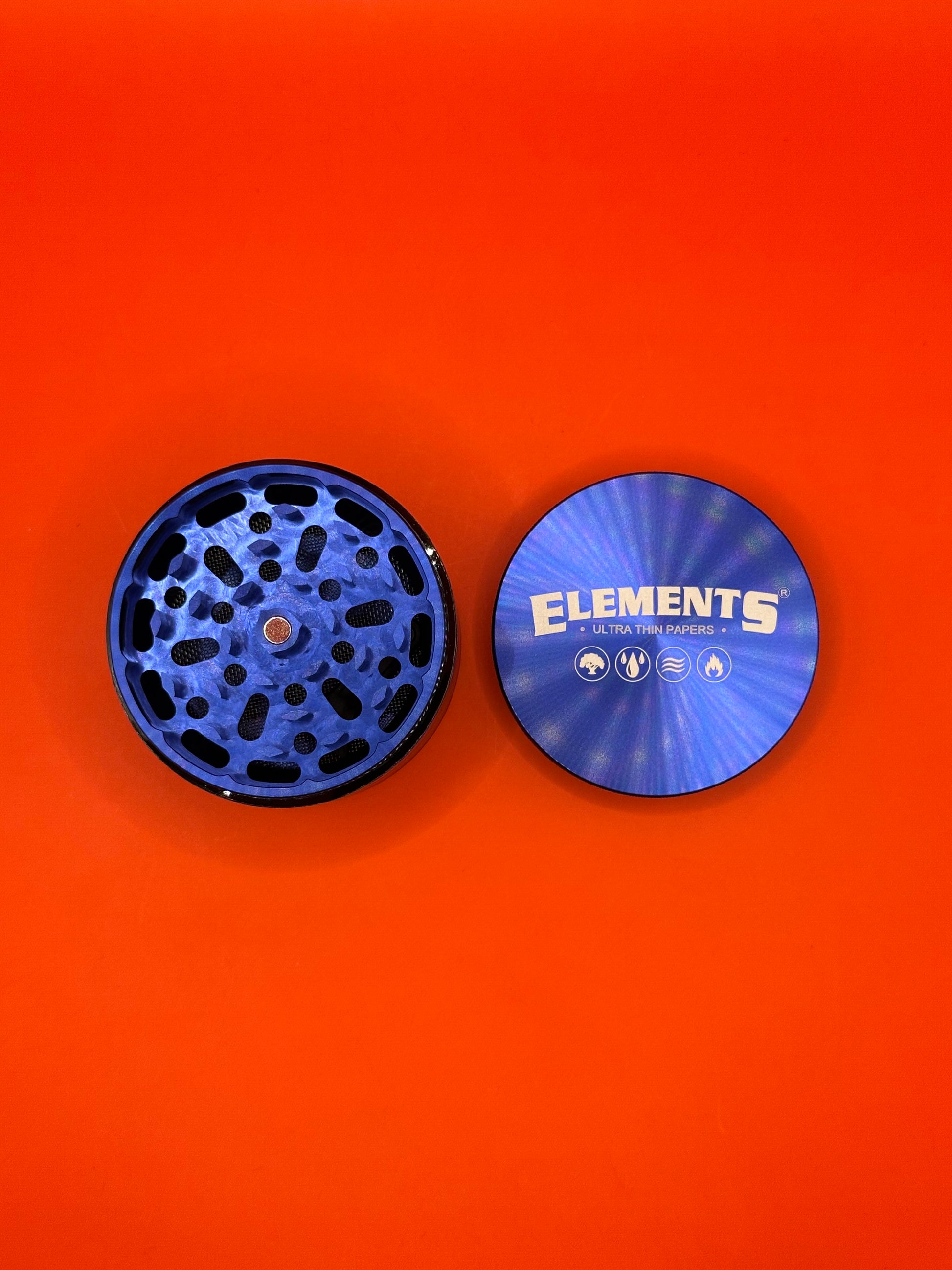 4 part large metal herb grinder by Elements