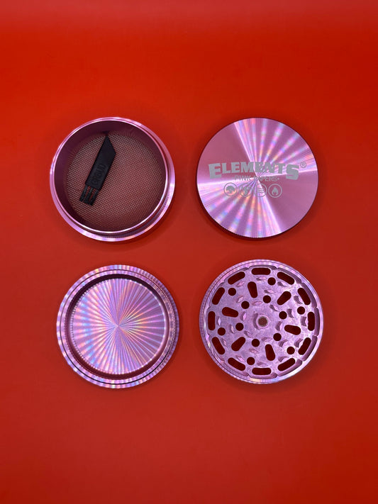 4 part large metal herb grinder by Elements