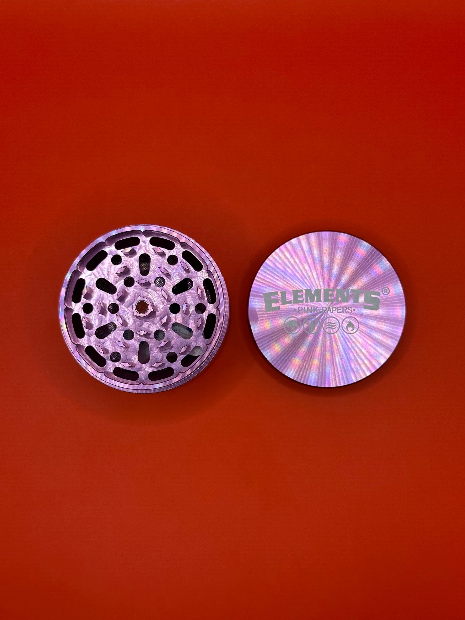 4 part large metal herb grinder by Elements