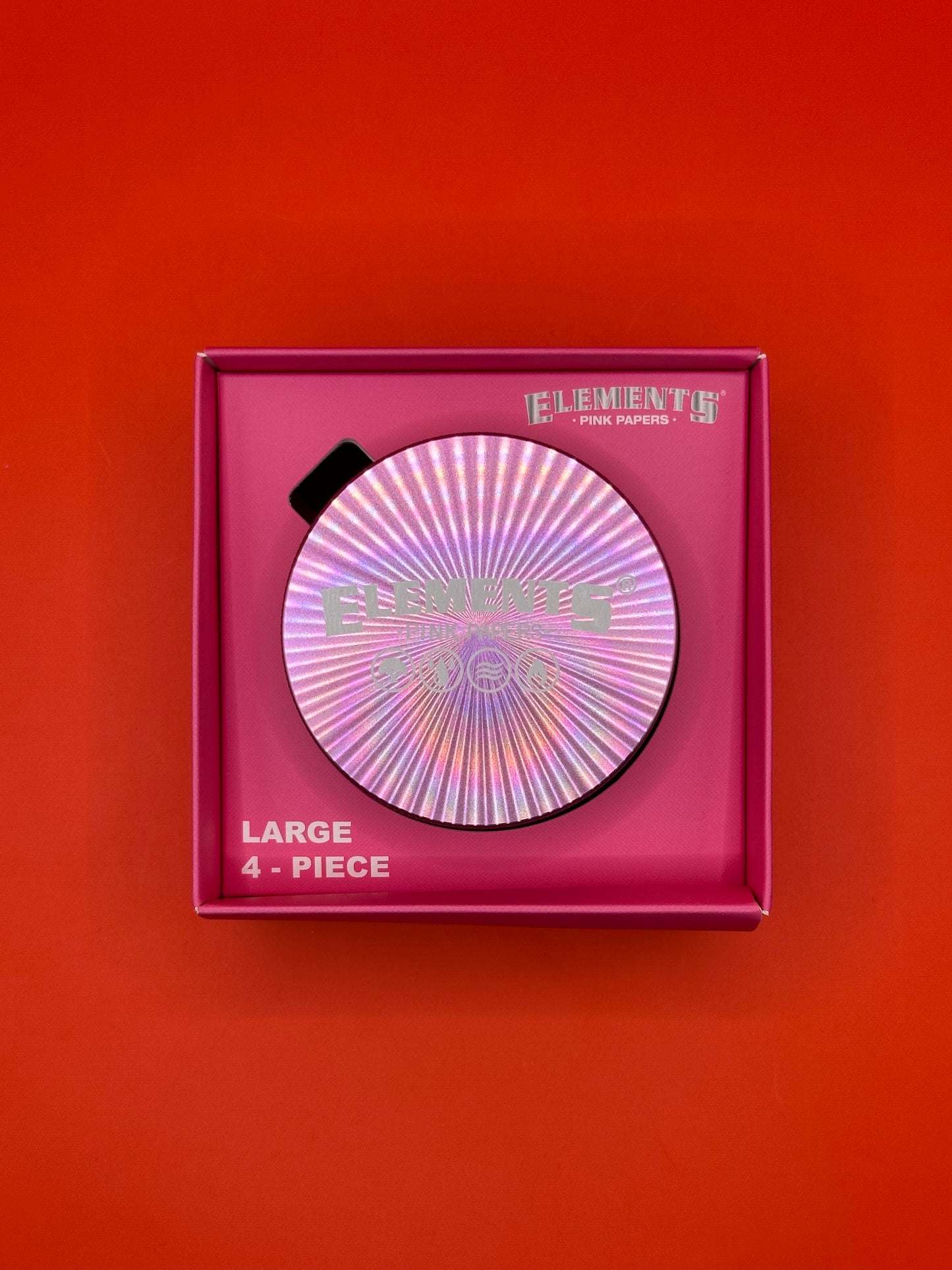 4 part large metal herb grinder by Elements