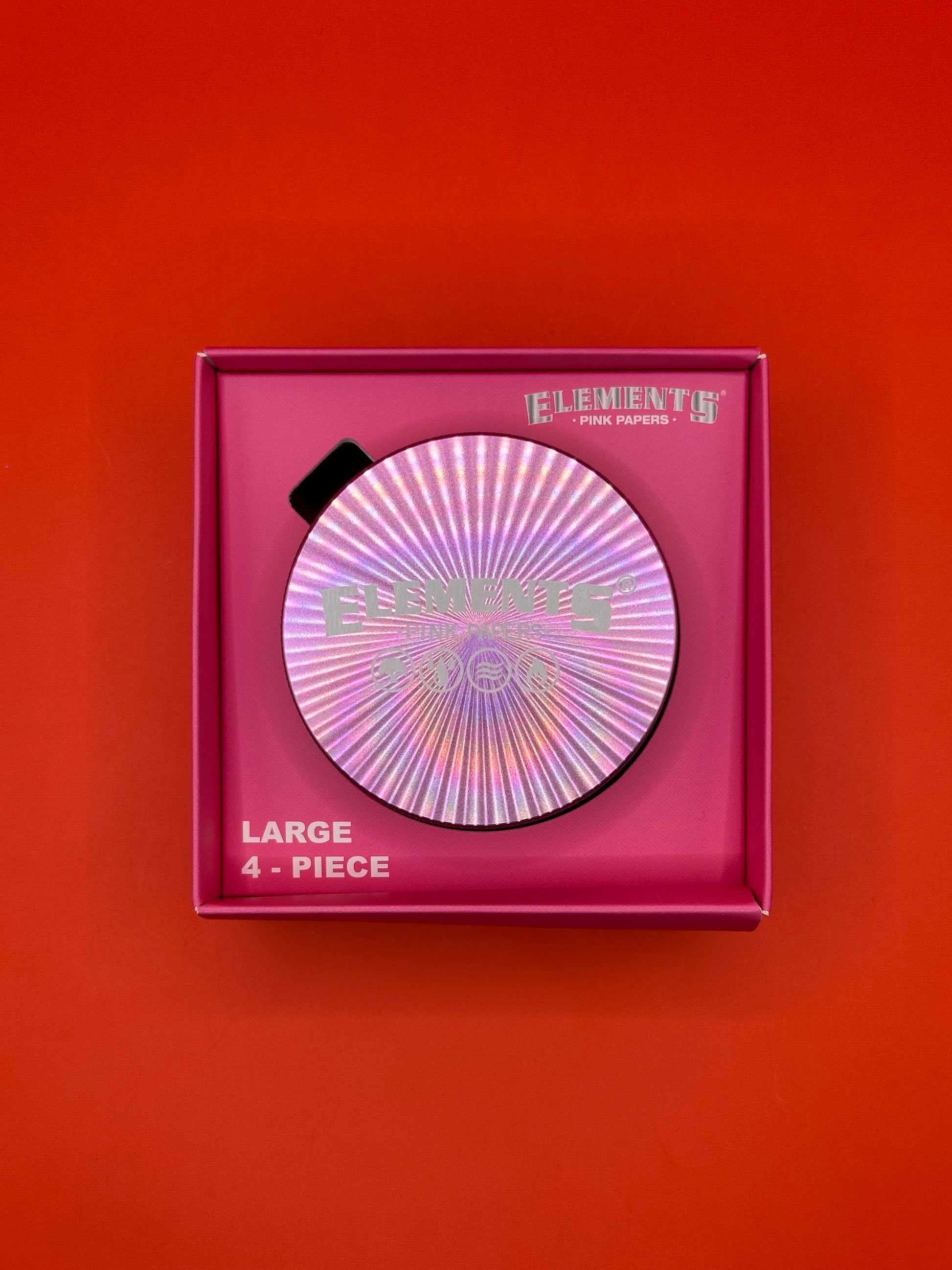 4 part large metal herb grinder by Elements