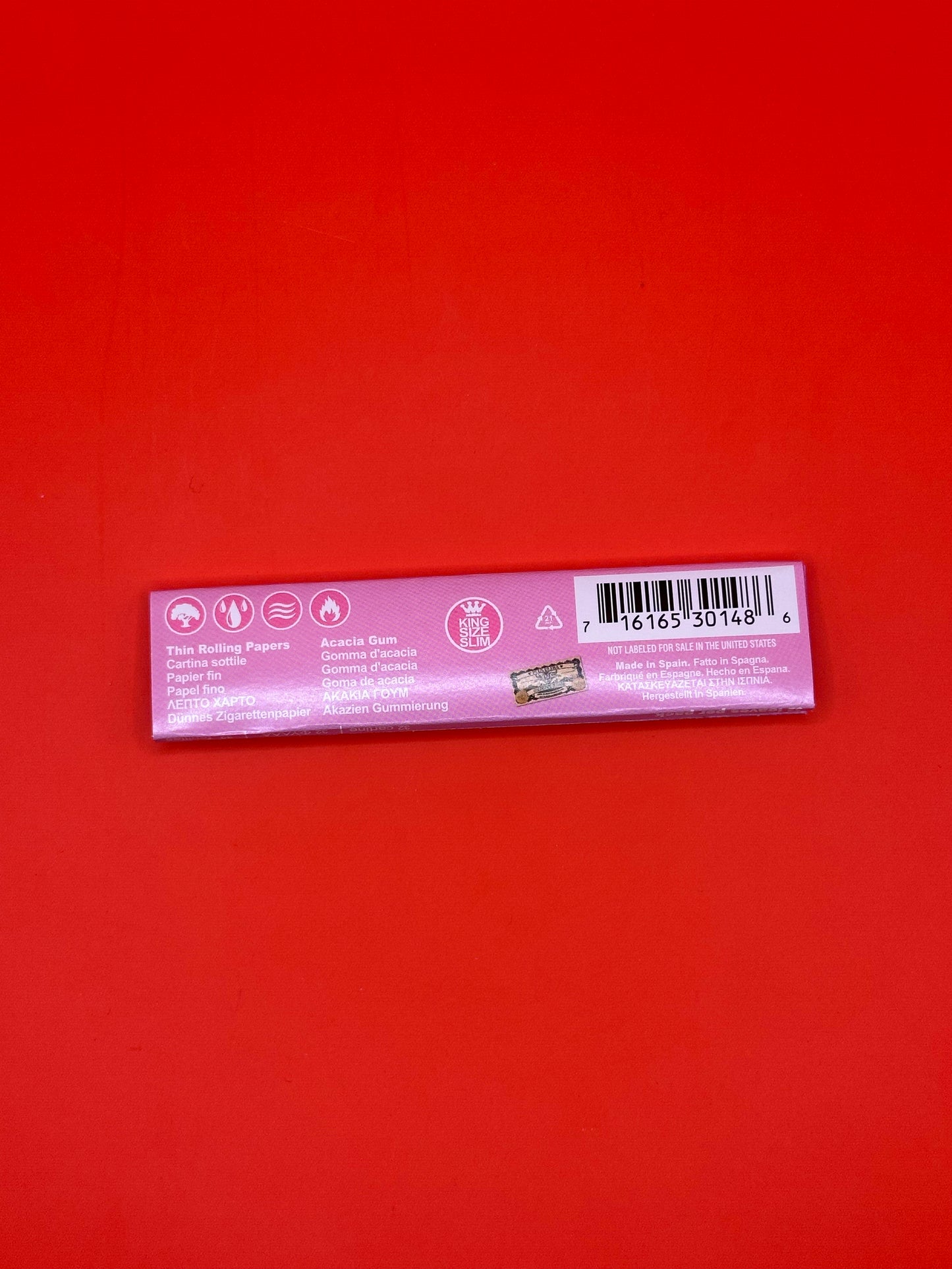 Elements Pink King Size Slim Rolling Papers