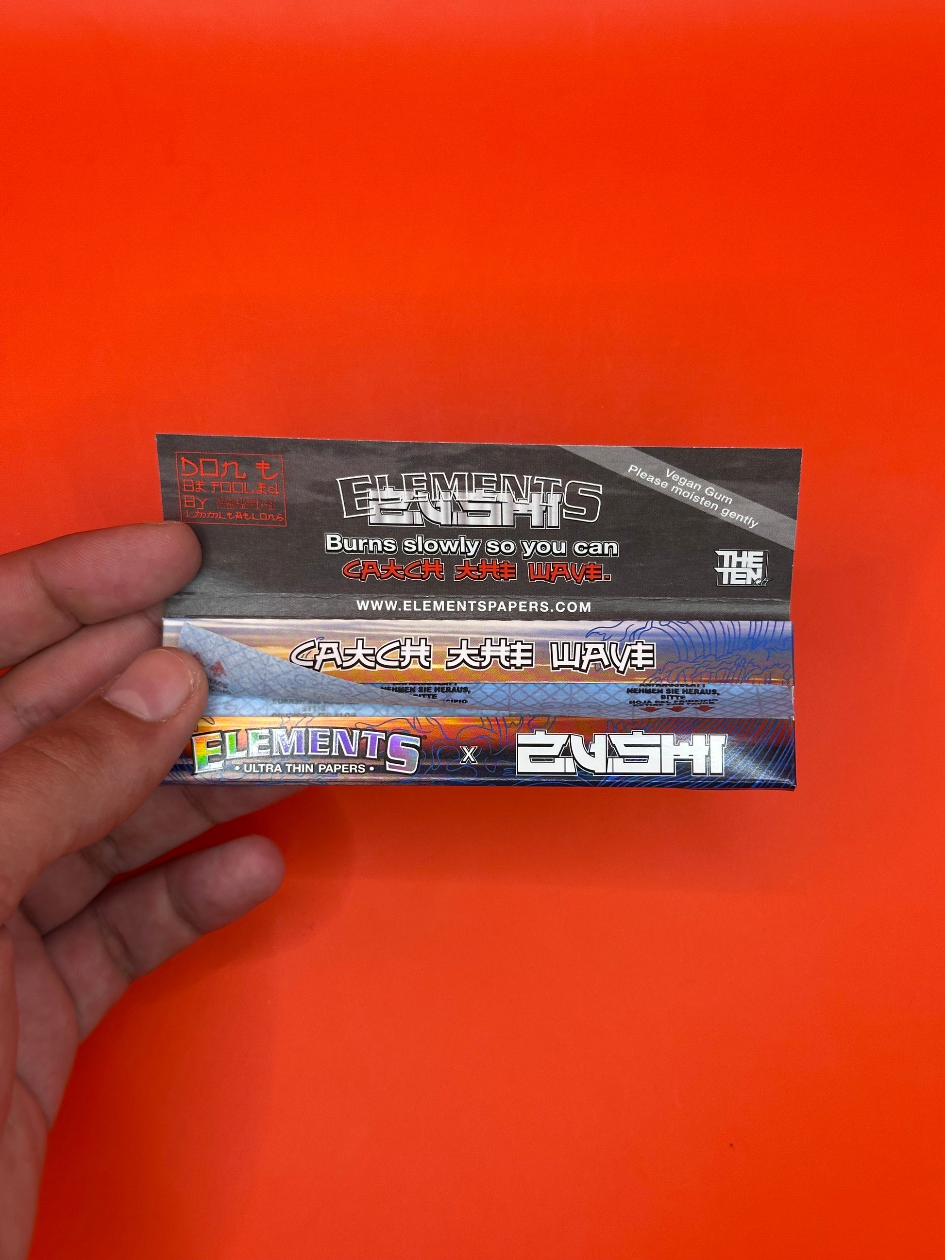 Buy Elements X Zushi King Size Wide Rolling Papers - Exclusive Collaboration with Elements Papers and The Tenco. Shop Zushi Papers UK now!