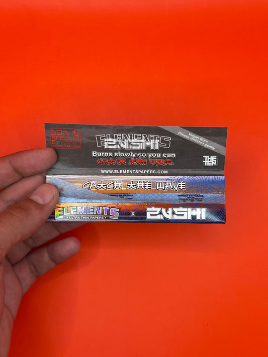 Buy Elements X Zushi King Size Wide Rolling Papers - Exclusive Collaboration with Elements Papers and The Tenco. Shop Zushi Papers UK now!