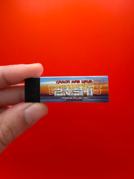 Elements X Zushi Rolling Tips, Filter Card. Smooth Grain Cut, Non-perforated, Priced per 1x individual pack, 50x tips per pack, LIMITED EDITION DROP. Shop Zushi Elements UK now.
