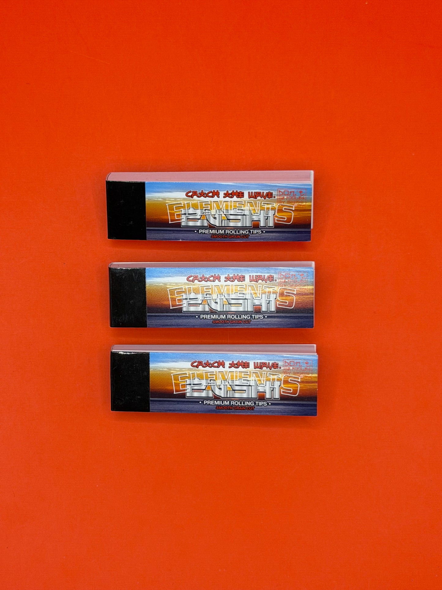 Elements X Zushi Rolling Tips, Filter Card. Smooth Grain Cut, Non-perforated, Priced per 1x individual pack, 50x tips per pack, LIMITED EDITION DROP. Shop Zushi Elements UK now.