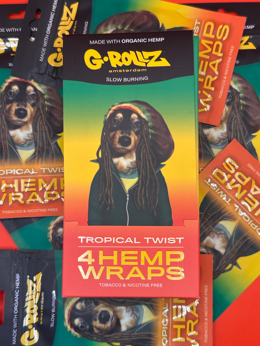 G.Rollz Tropical Twist Hemp Wraps - Pack of 4