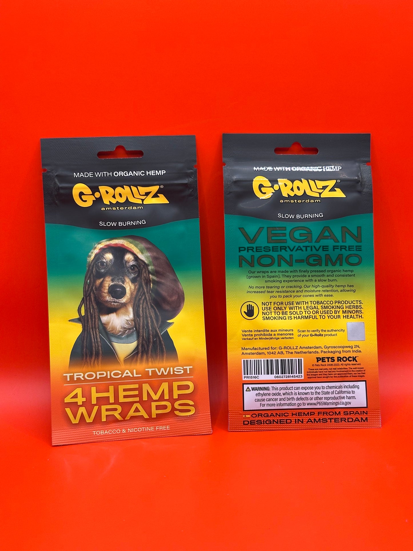 G.Rollz Tropical Twist Hemp Wraps - Pack of 4