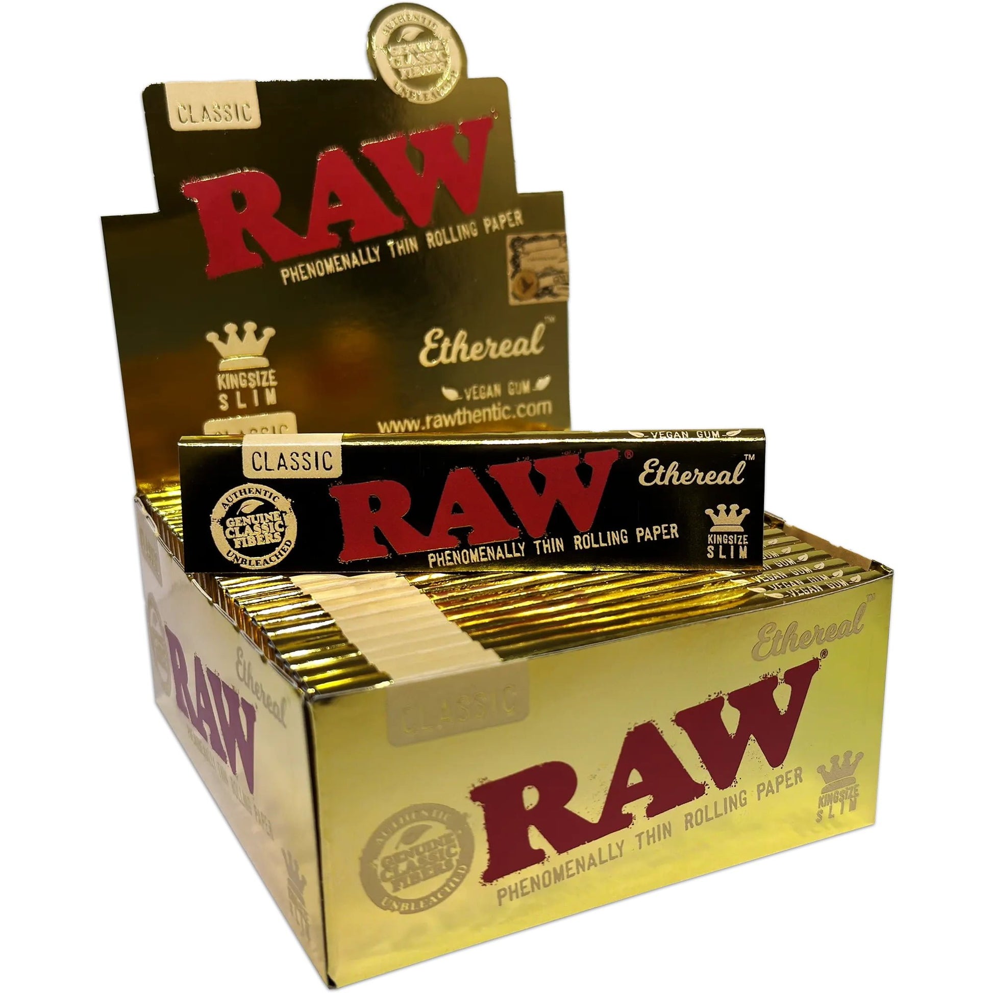 RAW Ethereal Classic King Size Slim Rolling Papers