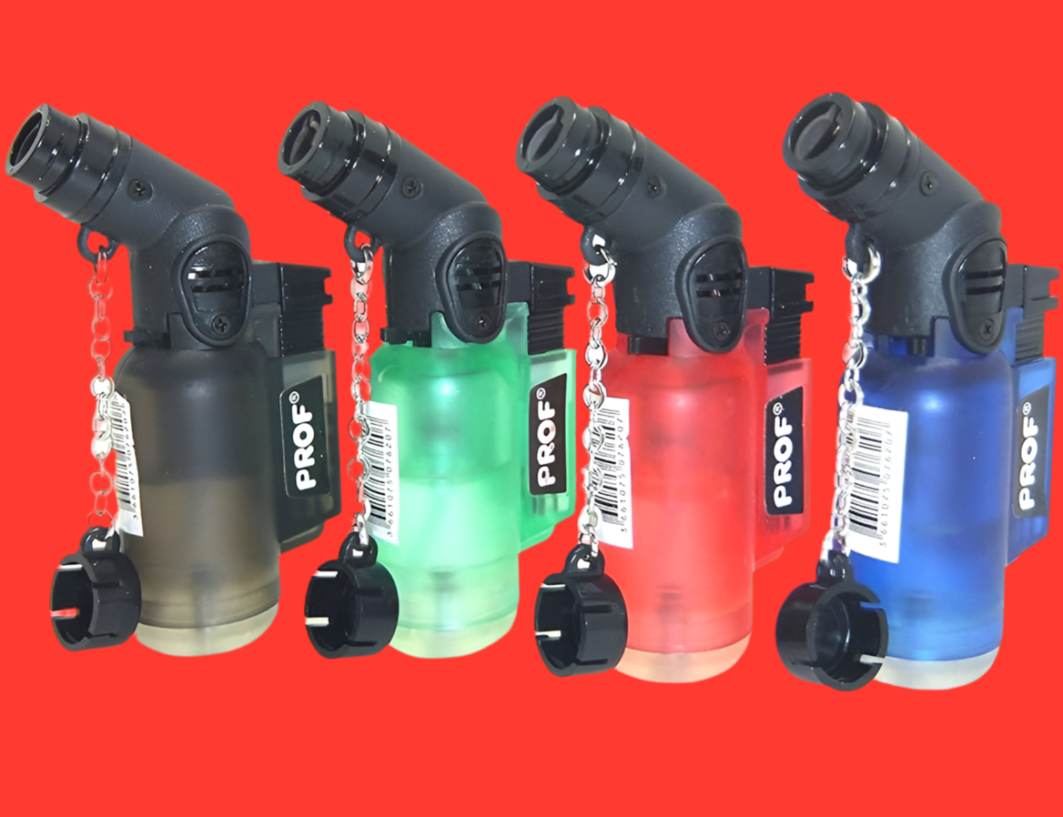 Refillable, jet lighter, plastic