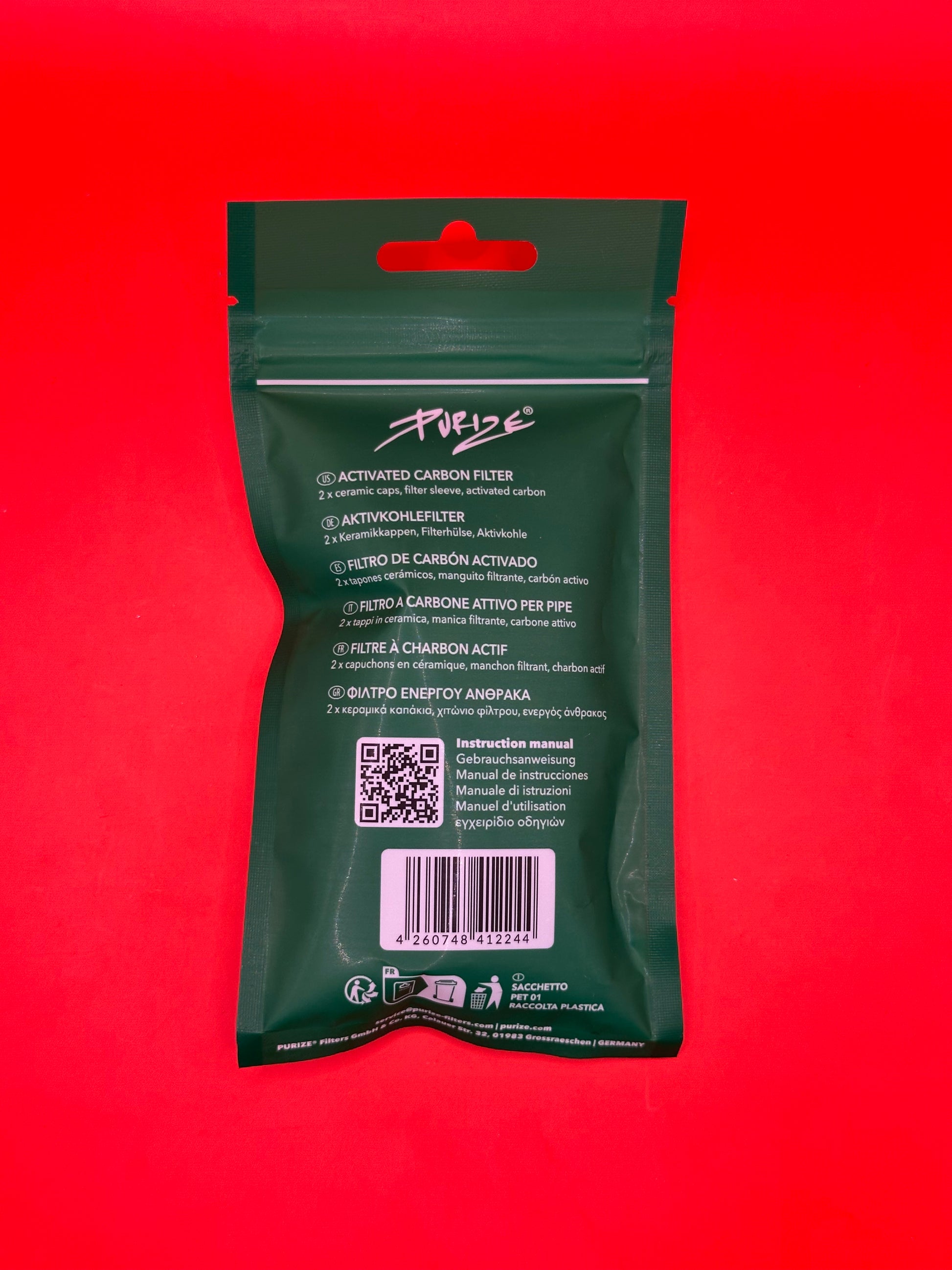 50 individually wrapped XTRA Slim filters (Ø 5.9 mm)