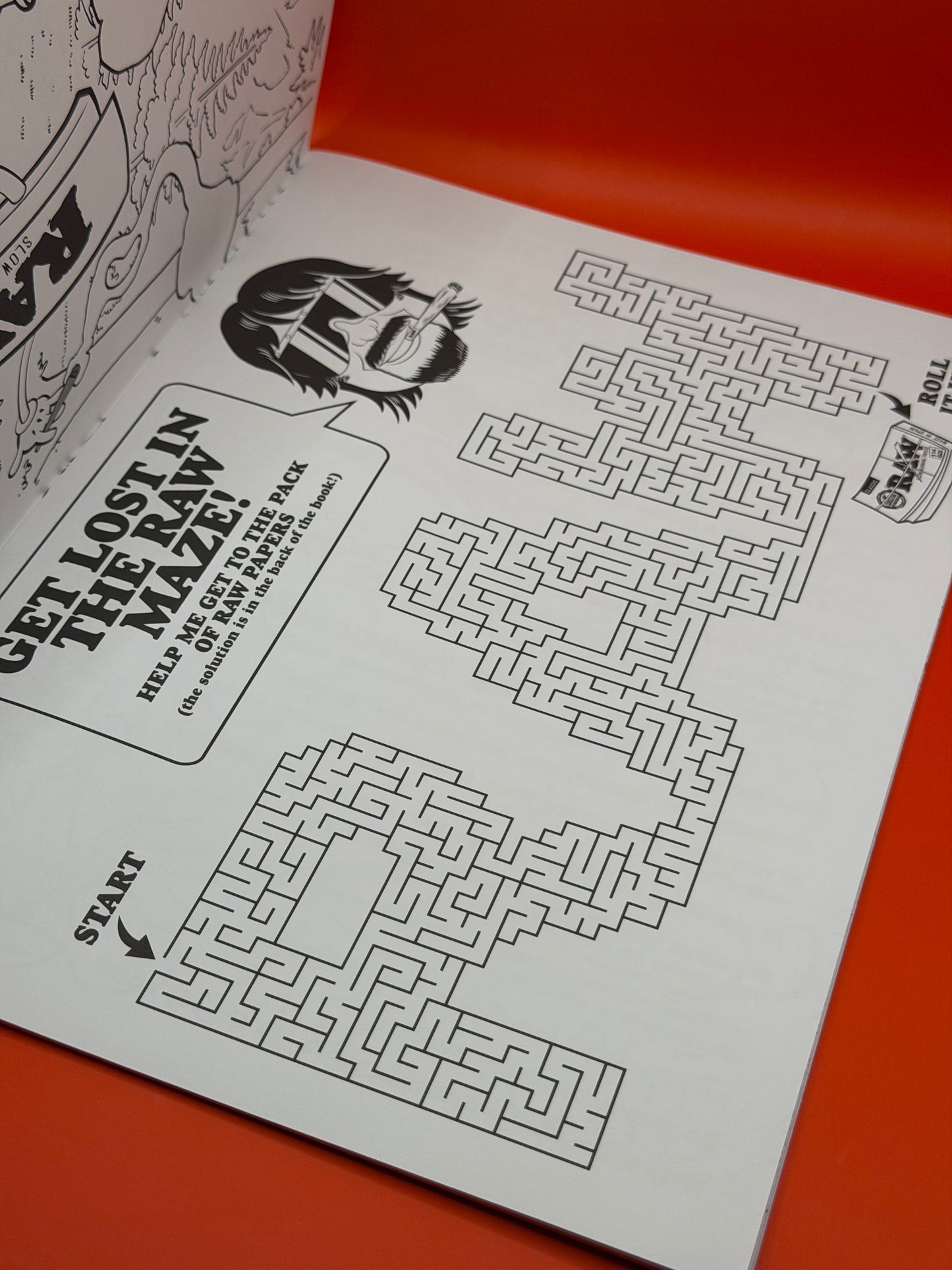 The RAW Adult Stoner Activity Book is a limited edition collectible made for RAW fans who want something fun, different, and full of personality. It is packed with classic activity book features, including stoner-themed stickers, mazes, quizzes, colouring in pages, jokes, games, word searches, and word jumbles.