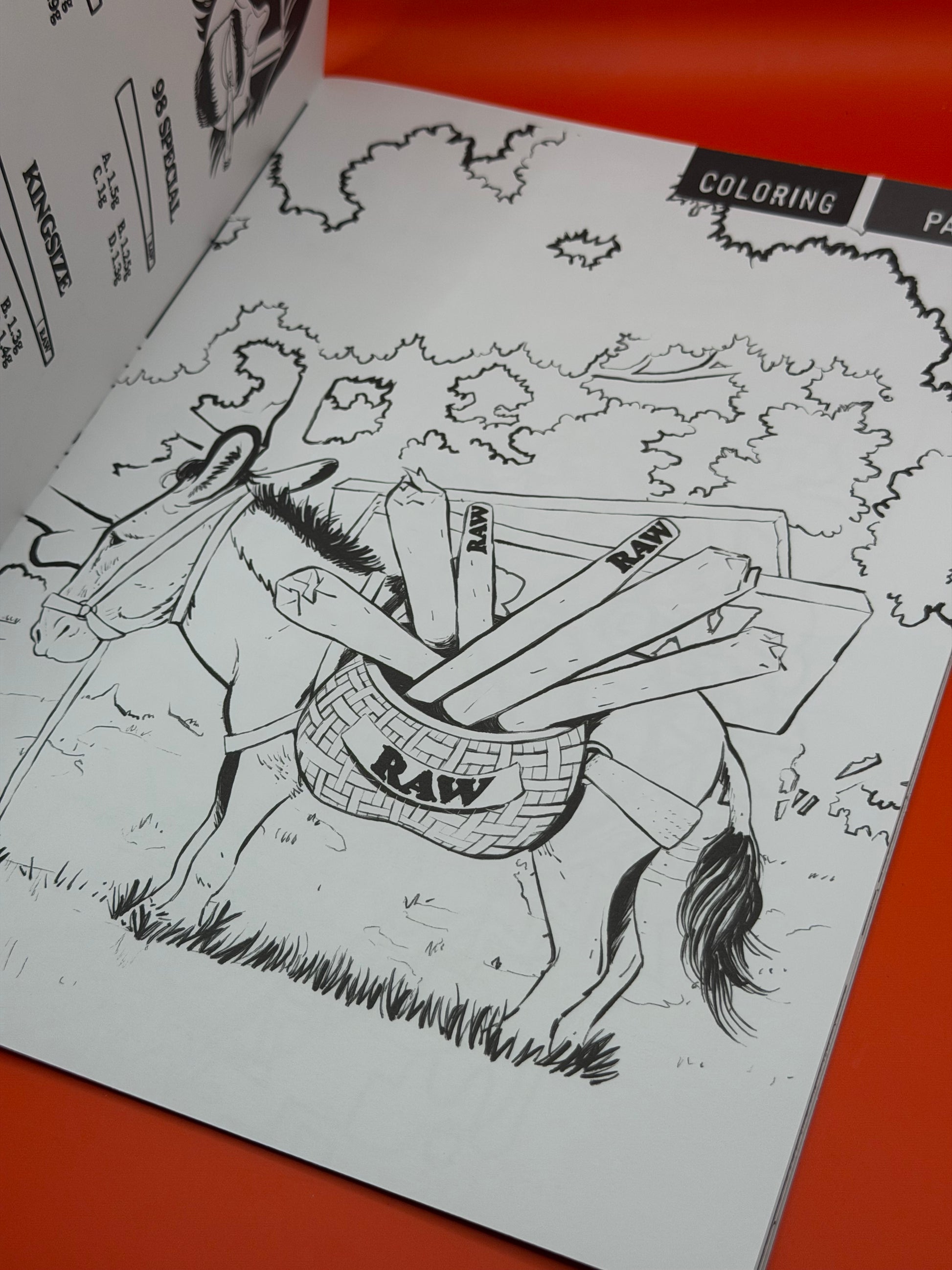 The RAW Adult Stoner Activity Book is a limited edition collectible made for RAW fans who want something fun, different, and full of personality. It is packed with classic activity book features, including stoner-themed stickers, mazes, quizzes, colouring in pages, jokes, games, word searches, and word jumbles.
