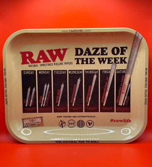 classic, metal, smoking tray, RAW