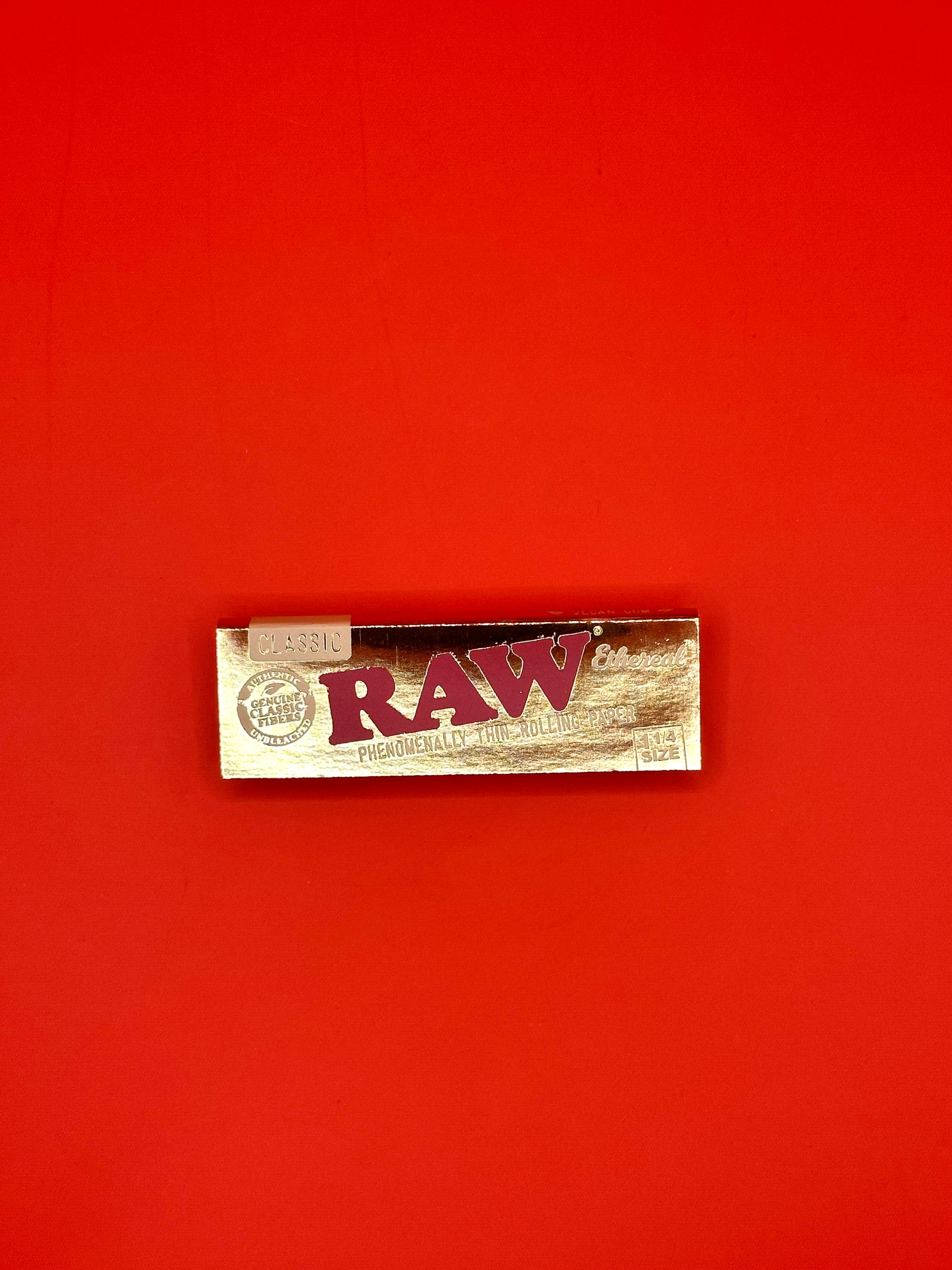 RAW Ethereal King Size Slim ultra thin unbleached vegan gum 