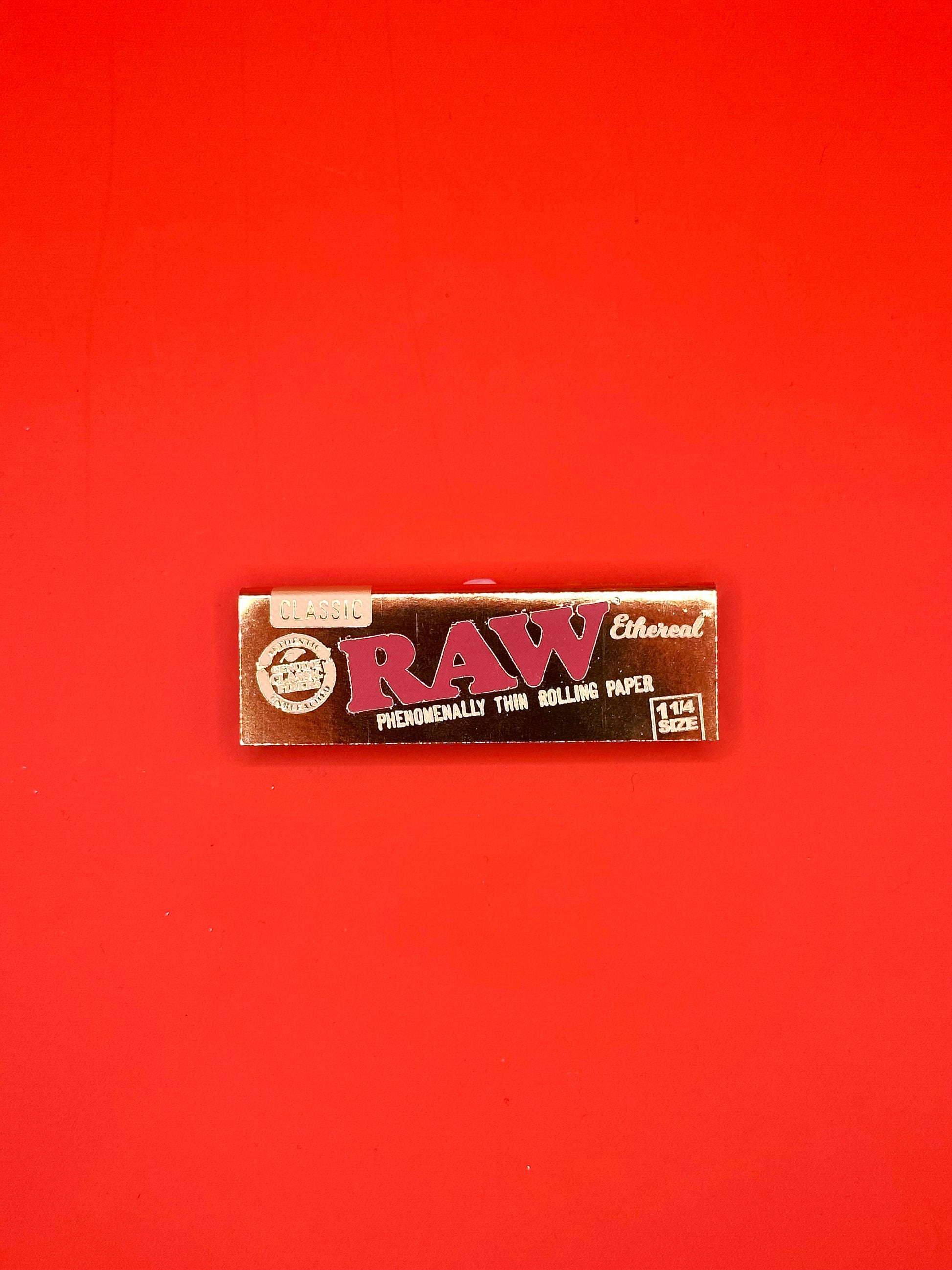 RAW Ethereal King Size Slim ultra thin unbleached vegan gum