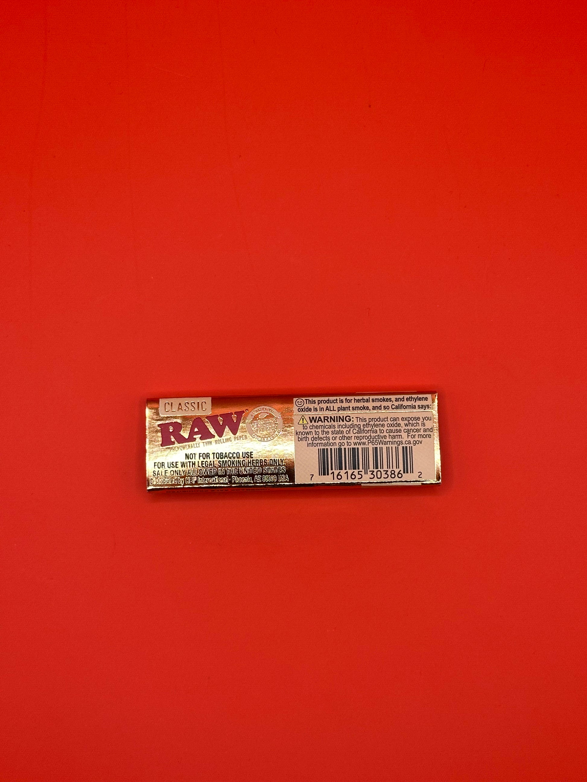 RAW Ethereal King Size Slim ultra thin unbleached vegan gum 